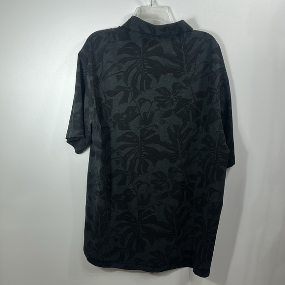 LINKSOUL Men’s Printed Delray Polo Black Heather Monstera size XXL. NWT. - Picture 11 of 12